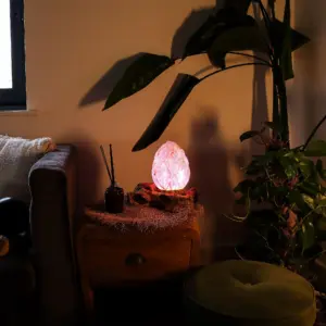 DriftGlow Lamp Crackle Lotus Flower Shade – Purple | www.artisangoods.co.uk 5