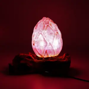 DriftGlow Lamp Crackle Lotus Flower Shade – Purple | www.artisangoods.co.uk 4
