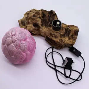 DriftGlow Lamp Crackle Lotus Flower Shade – Purple | www.artisangoods.co.uk 3