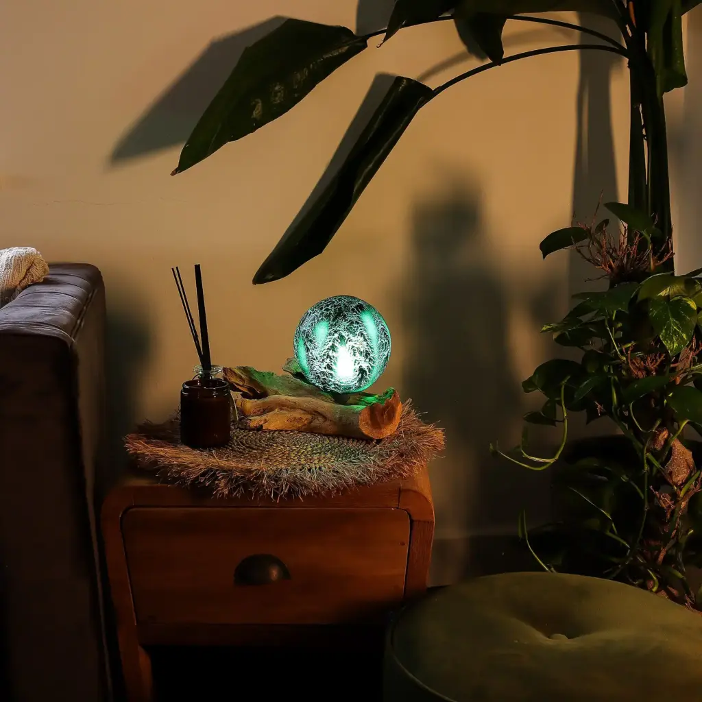 DriftGlow Lamp Emerald Crackle Shade | www.artisangoods.co.uk 3 DriftGlow Lamp Emerald Crackle Shade | www.artisangoods.co.uk 3