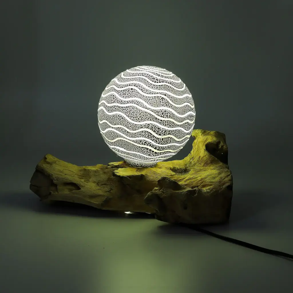 DriftGlow Lamp Grey Luna Shade | www.artisangoods.co.uk 4