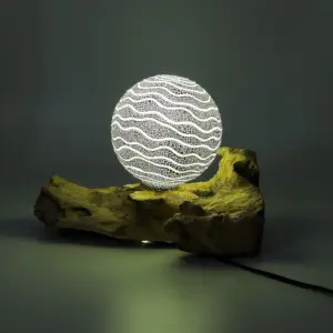 DriftGlow Lamp Grey Luna Shade | www.artisangoods.co.uk 4