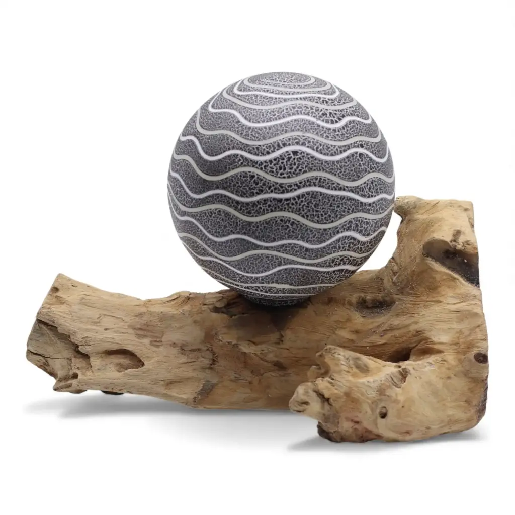 DriftGlow Lamp Grey Luna Shade | www.artisangoods.co.uk