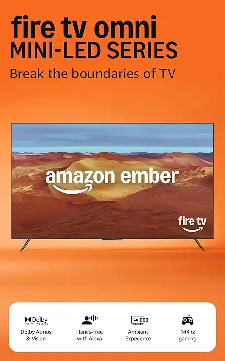 Ember 65-Inch 4K QLED Mini-LED Smart TV with Dolby Atmos