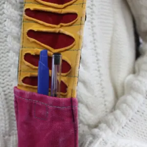 Ethnic Sling Bag – Purple / Spiral | www.artisangoods.co.uk 3