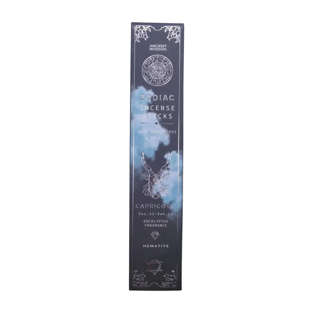 Eucalyptus Zodiac Gemstone Crystal Incense –  Capricorn | www.artisangoods.co.uk 3