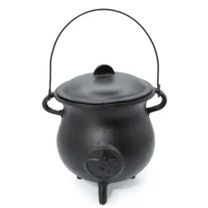 Extra Huge Cast Iron Cauldron with Pentagon 23x18cm (at least 4kg)