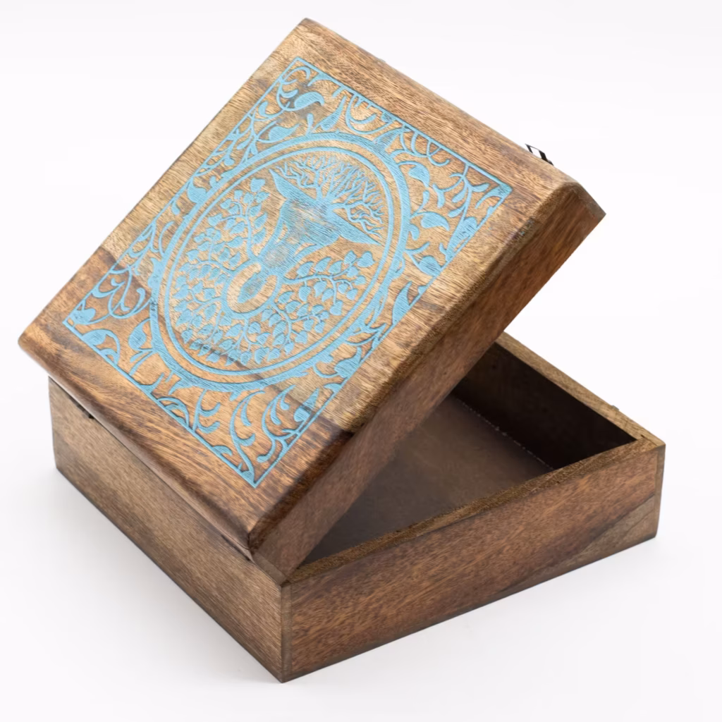 Extra Large Mango Box  – Buddha Bodi Tree | www.artisangoods.co.uk 3