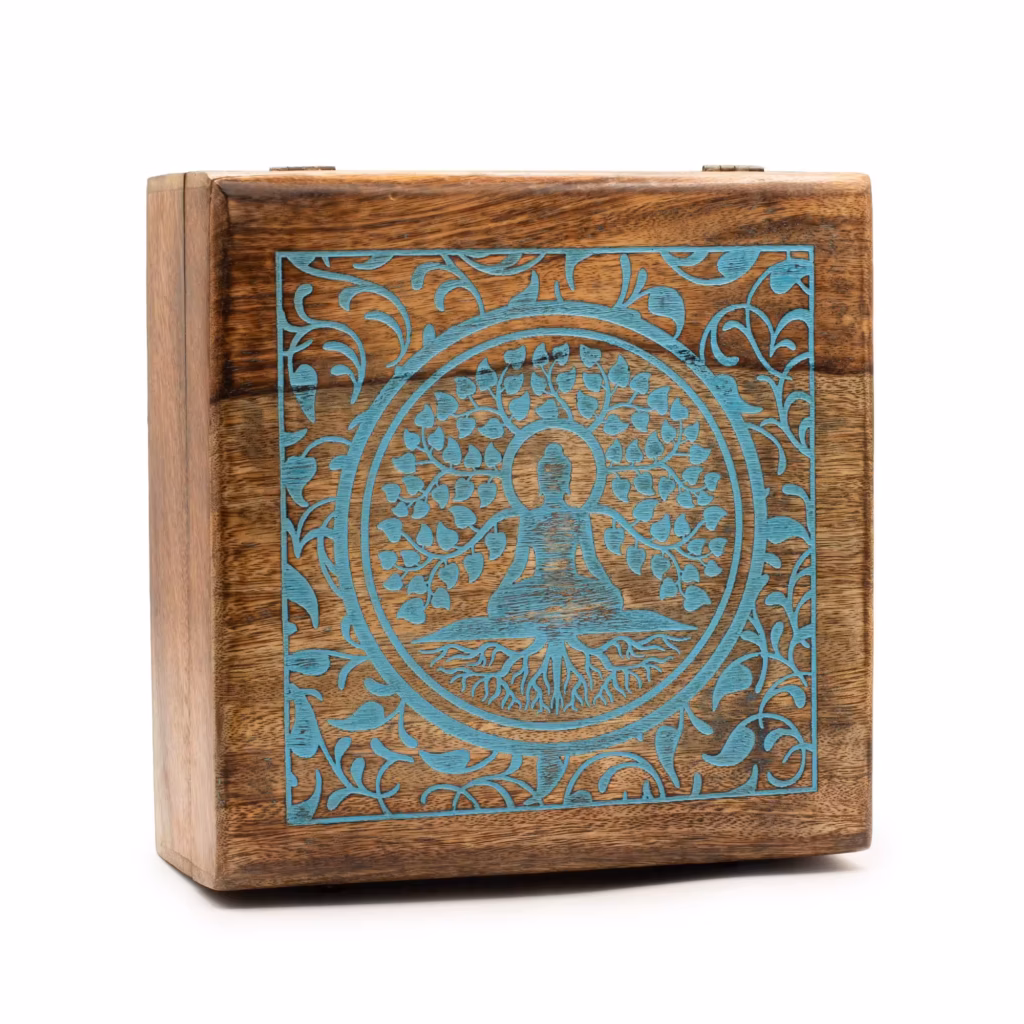 Extra Large Mango Box  – Buddha Bodi Tree | www.artisangoods.co.uk