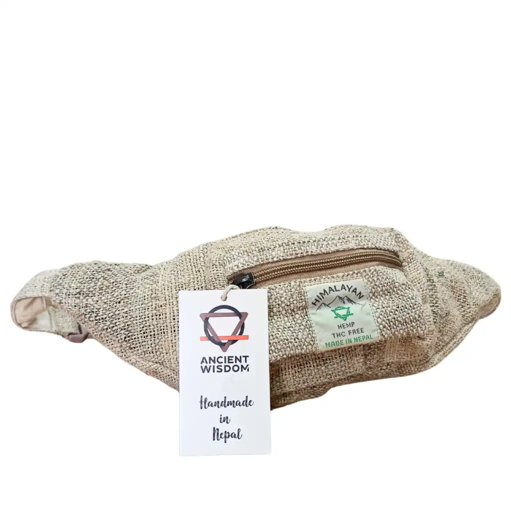 Extra Pure Hemp Bum/Fanny Bag | www.artisangoods.co.uk