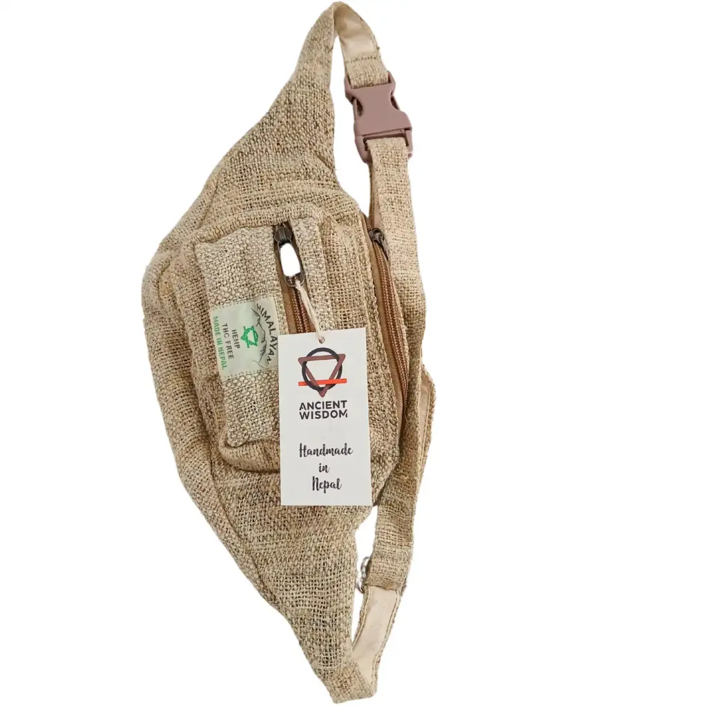 Extra Pure Hemp Bum/Fanny Bag | www.artisangoods.co.uk 2