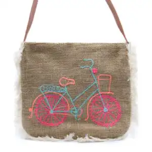 Fab Fringe Bag – Bicycle Embroidery | www.artisangoods.co.uk 1
