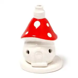 Fairy Toadstool House Ceramic Incense Cone Burner | www.artisangoods.co.uk 1