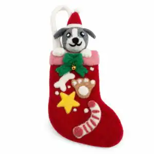 Felt Christmas Pet Gift Socks - Mixed Selection