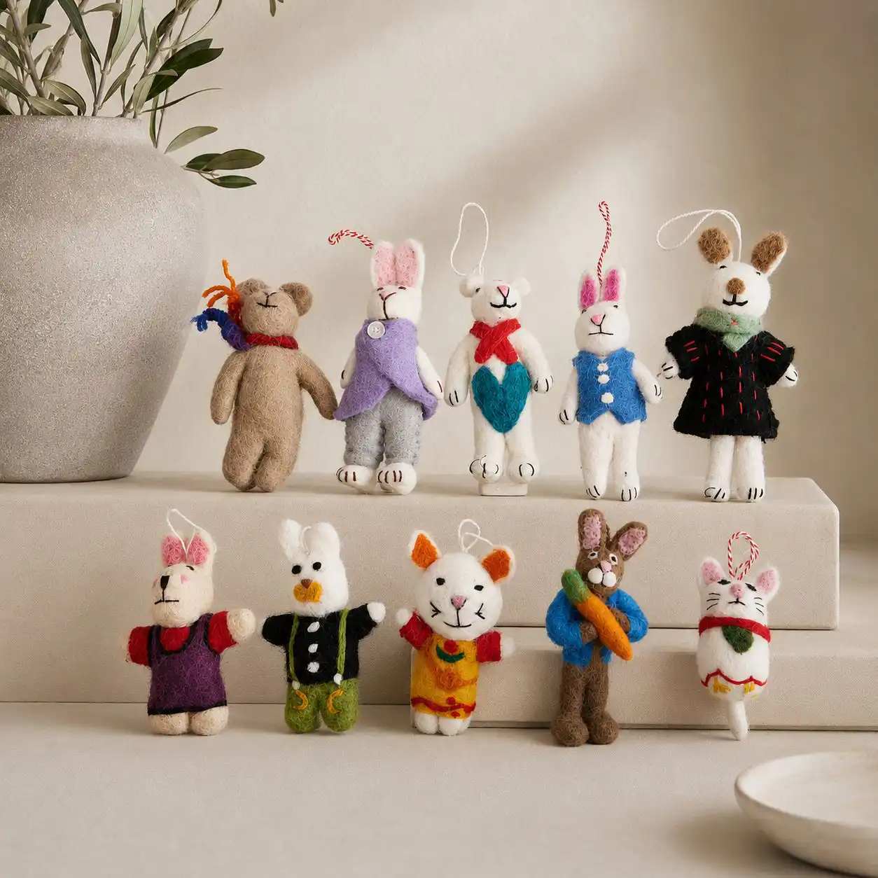 Felt Handbag Charms - Mixed Selection (Mini Cute)