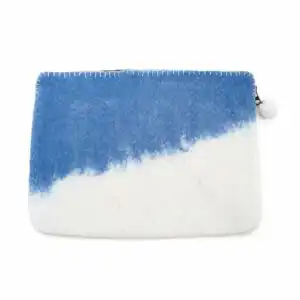 Felt Laptop Pouch (up to 14")  - Blue Horizon