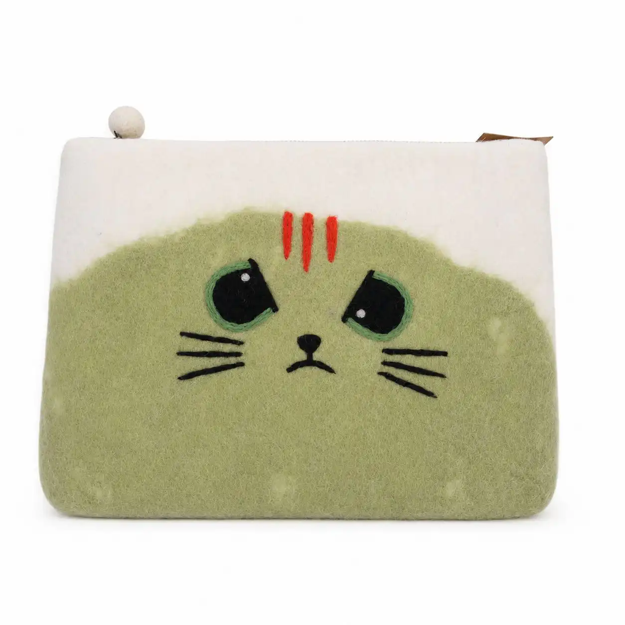 Felt Laptop Pouch (up to 14")  - Grumpy Cat