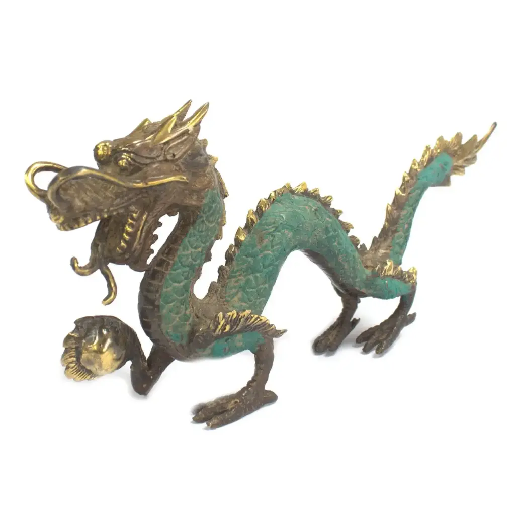 Fengshui – Med Dragon with Ball – 27cm | www.artisangoods.co.uk