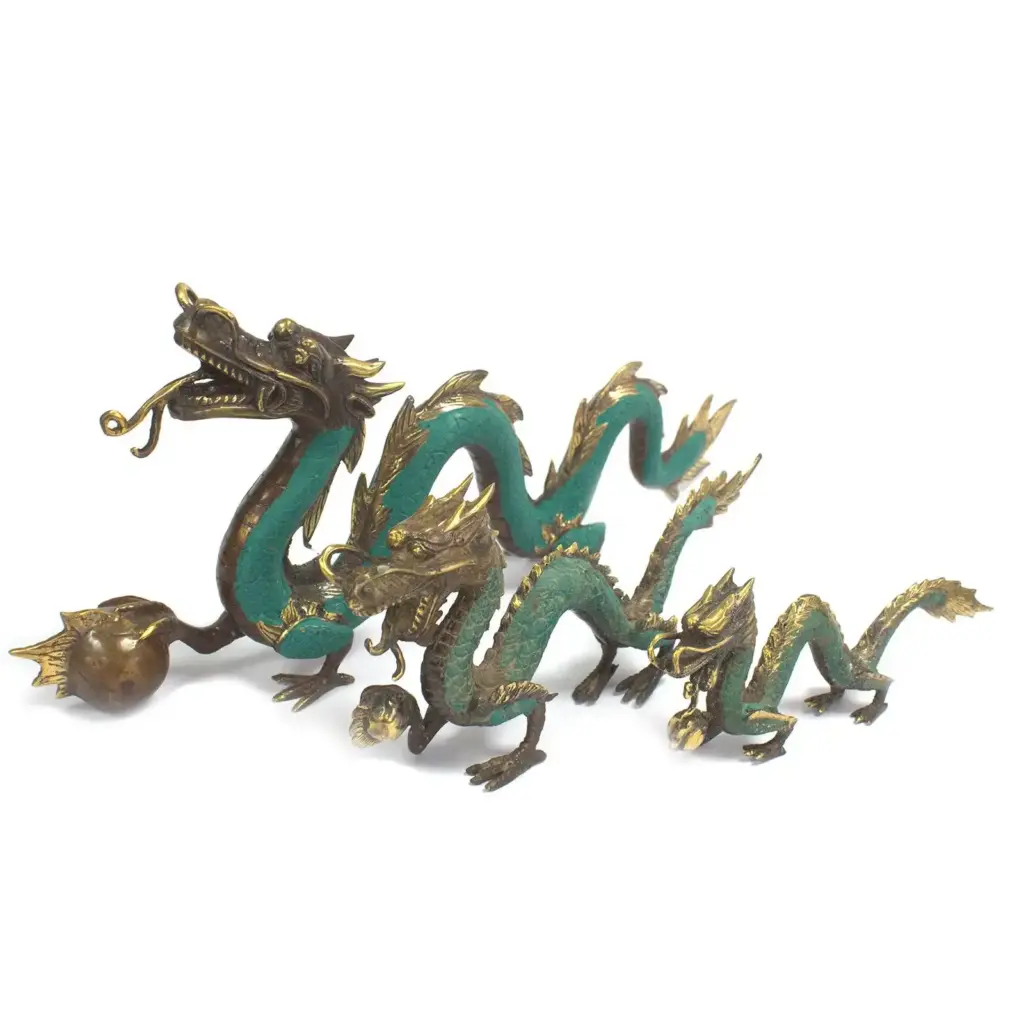 Fengshui – Small Dragon with Ball – 20cm | www.artisangoods.co.uk 3