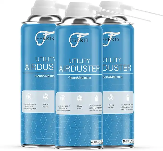 FERRIS Air Duster Can 3 Pack 400 ml for Electronics Cleaning