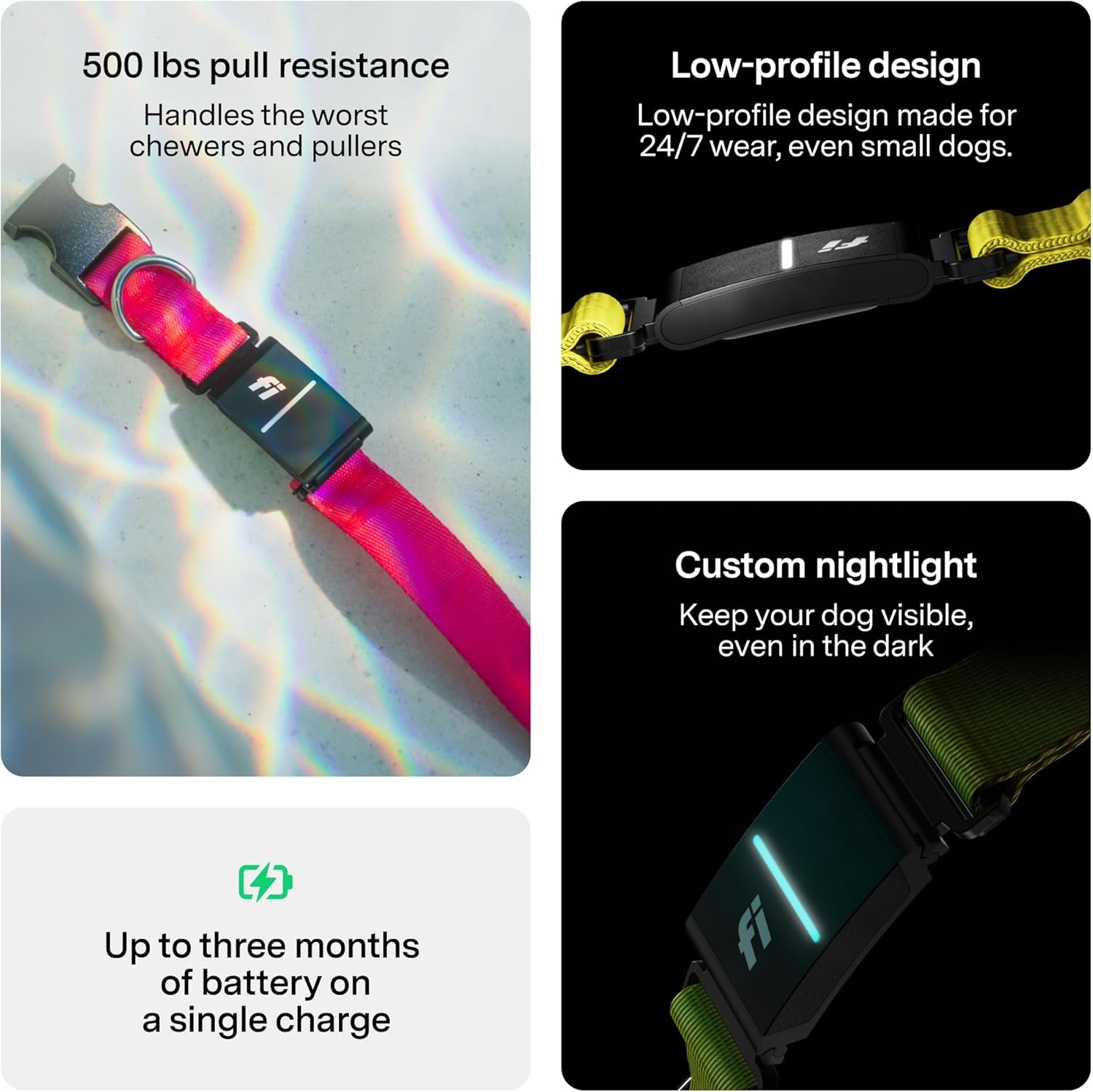 Fi Series 3+ Smart Dog Tracker Collar GPS Tracker with Health
