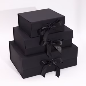Flat Pack Gift Box – Extra Large  (33x25x12cm) – Black | www.artisangoods.co.uk 2