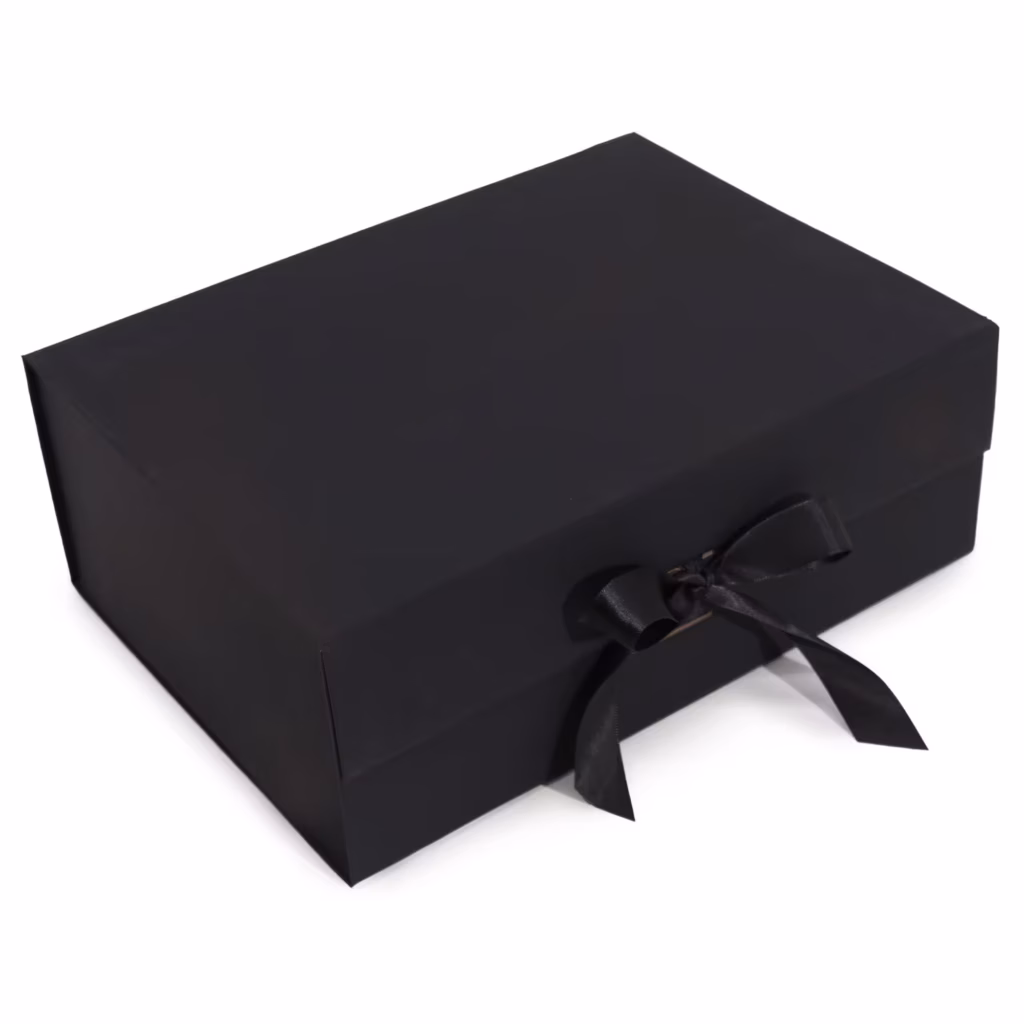 Flat Pack Gift Box – Extra Large  (33x25x12cm) – Black | www.artisangoods.co.uk