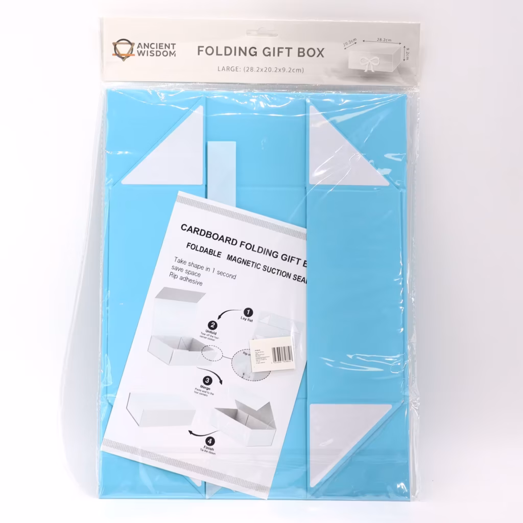 Flat Pack Gift Box – Large (28.2×20.2×9.2cm) – Baby Blue | www.artisangoods.co.uk 3 Flat Pack Gift Box – Large (28.2×20.2×9.2cm) – Baby Blue | www.artisangoods.co.uk 3