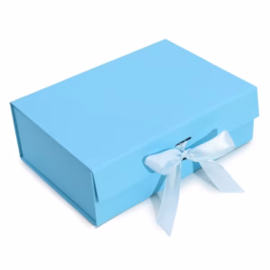 Flat Pack Gift Box – Large  (28.2×20.2×9.2cm) – Baby Blue | www.artisangoods.co.uk 2