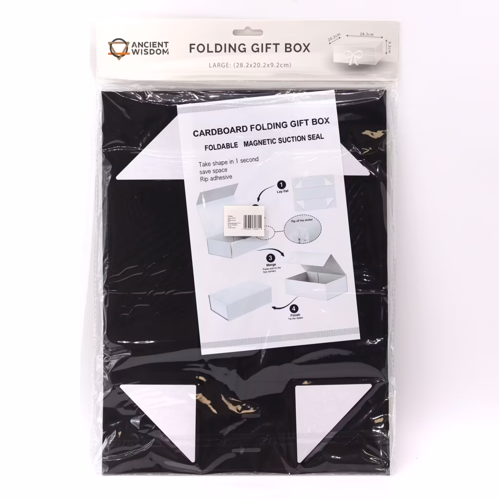 Flat Pack Gift Box – Large (28.2×20.2×9.2cm) – Black | www.artisangoods.co.uk 2 Flat Pack Gift Box – Large (28.2×20.2×9.2cm) – Black | www.artisangoods.co.uk 2
