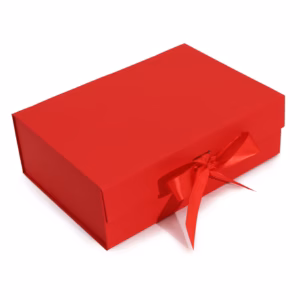Flat Pack Gift Box – Large  (28.2×20.2×9.2cm) – Red | www.artisangoods.co.uk 4