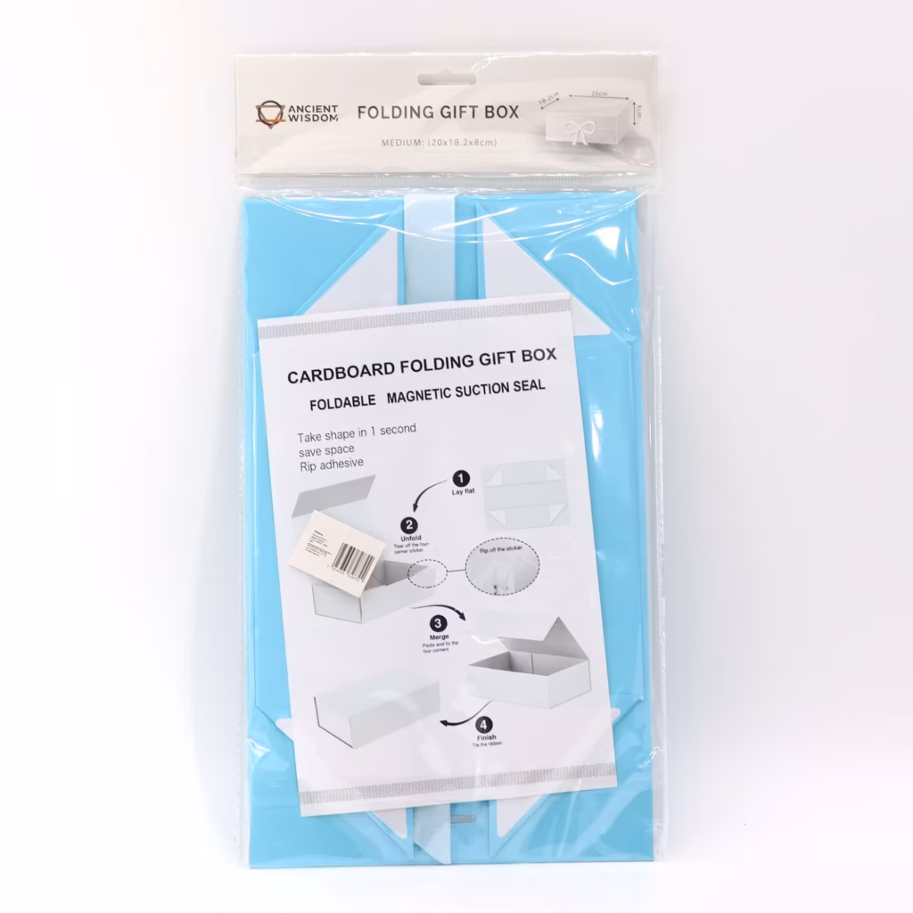 Flat Pack Gift Box – Medium Square (20×18.2x8cm) – Baby Blue | www.artisangoods.co.uk 2 Flat Pack Gift Box – Medium Square (20×18.2x8cm) – Baby Blue | www.artisangoods.co.uk 2