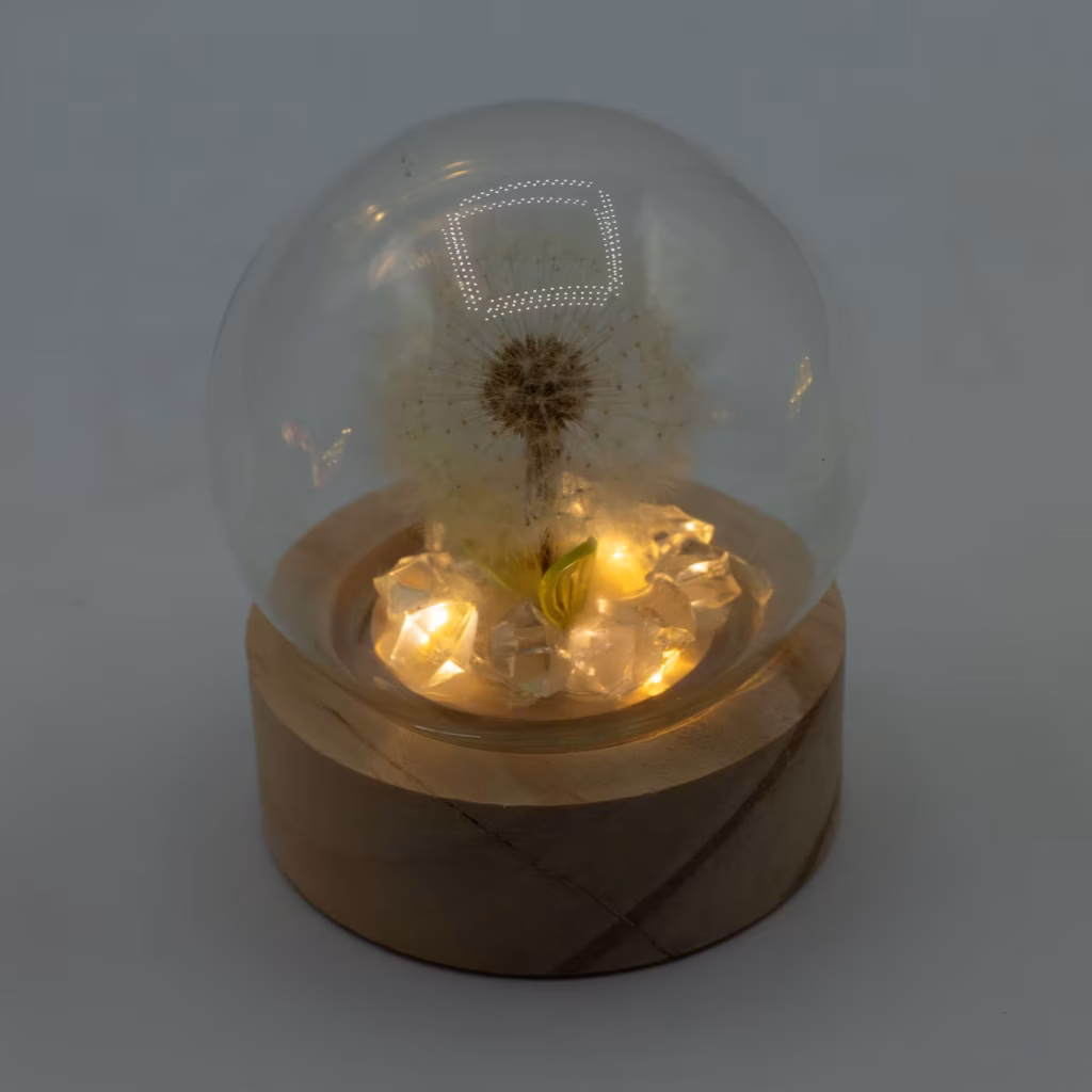 Floral Glow Garden Dome – 1 Dandilion- LED Battery | www.artisangoods.co.uk 4 Floral Glow Garden Dome – 1 Dandilion- LED Battery | www.artisangoods.co.uk 4