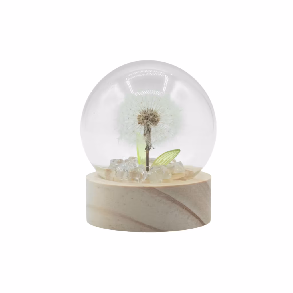 Floral Glow Garden Dome – 1 Dandilion- LED Battery | www.artisangoods.co.uk