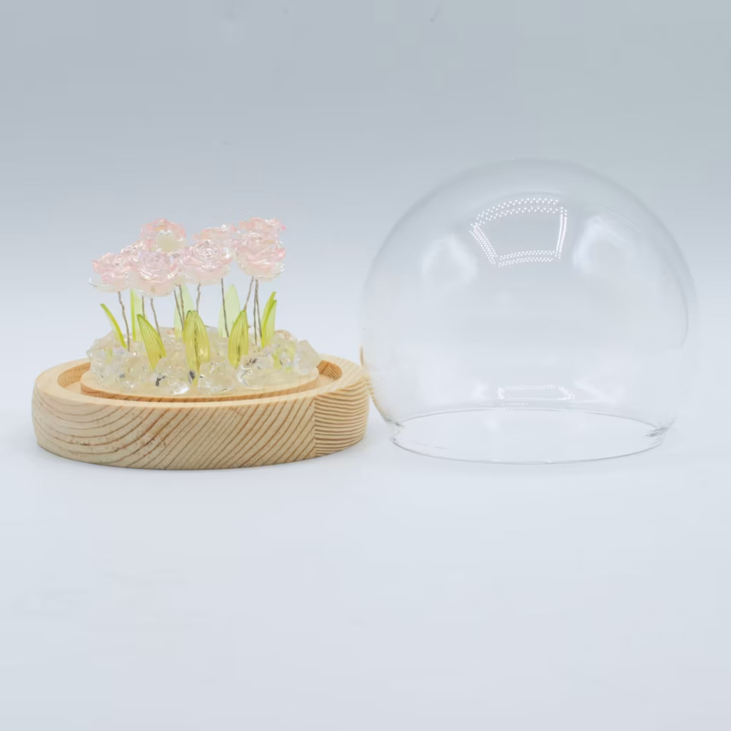 Floral Glow Garden Dome – 10 Pink Roses – LED USB | www.artisangoods.co.uk 2 Floral Glow Garden Dome – 10 Pink Roses – LED USB | www.artisangoods.co.uk 2