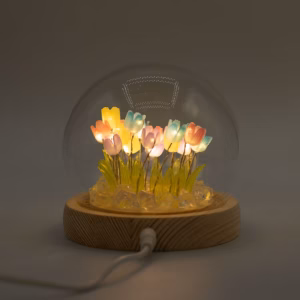 Floral Glow Garden Dome – 20 Multi Tulips – LED USB | www.artisangoods.co.uk 6