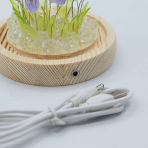 Floral Glow Garden Dome – 20 Multi Tulips – LED USB | www.artisangoods.co.uk 5