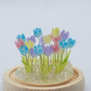 Floral Glow Garden Dome – 20 Multi Tulips – LED USB | www.artisangoods.co.uk 4
