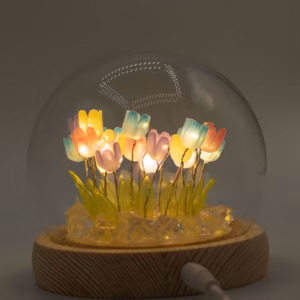Floral Glow Garden Dome – 20 Multi Tulips – LED USB | www.artisangoods.co.uk 7