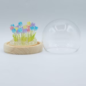 Floral Glow Garden Dome – 20 Multi Tulips – LED USB | www.artisangoods.co.uk 3