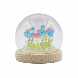 Floral Glow Garden Dome – 20 Multi Tulips – LED USB | www.artisangoods.co.uk 2