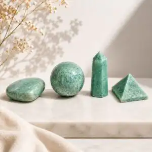 Four Gemstone Shapes - Amazonite