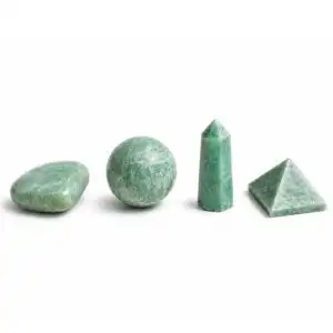 Four Gemstone Shapes - Amazonite