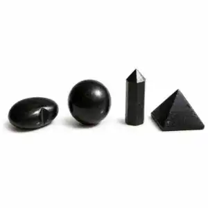 Four Gemstone Shapes - Black Tourmaline