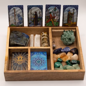 Four Section Tarot Box with Card Holder | www.artisangoods.co.uk 4