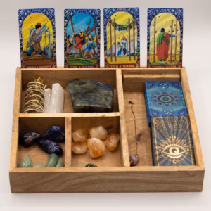 Four Section Tarot Box with Card Holder | www.artisangoods.co.uk 4