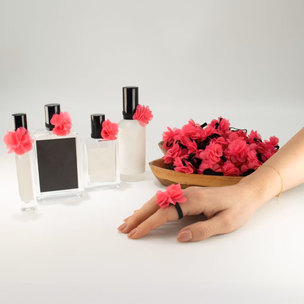Fragrance Chiffon Diffuser Rings – Pink | www.artisangoods.co.uk 2