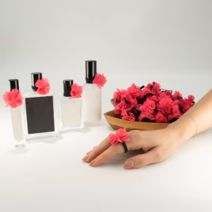 Fragrance Chiffon Diffuser Rings – Pink | www.artisangoods.co.uk 2