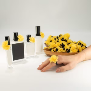 Fragrance Chiffon Diffuser Rings – Yellow | www.artisangoods.co.uk 2