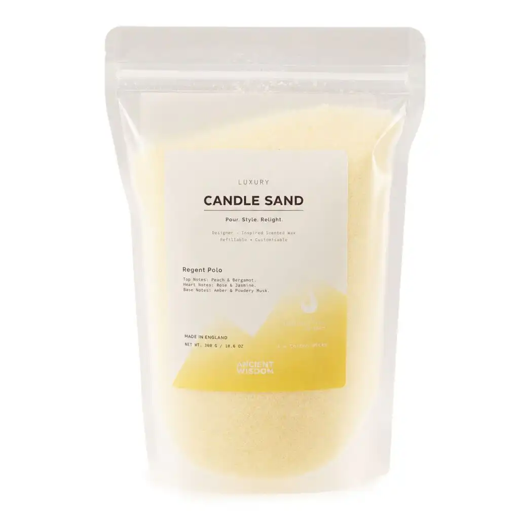 Fragranced Candle Sand - Cream - Regent Polo - 300g